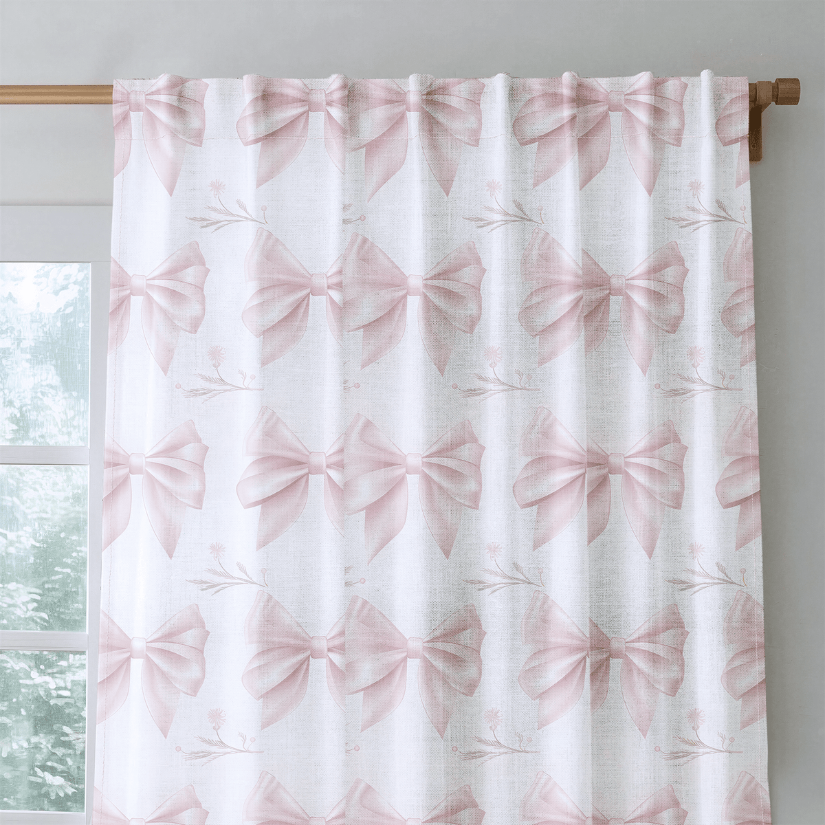 Gracie Petite Bow - Curtain Panel - The Drapery