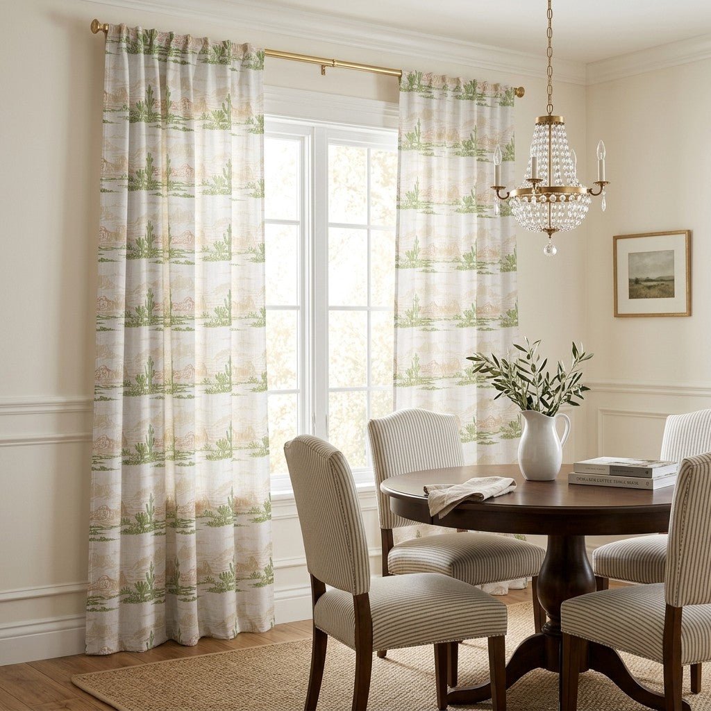 Grand Cactus - Curtain Panel - The Drapery