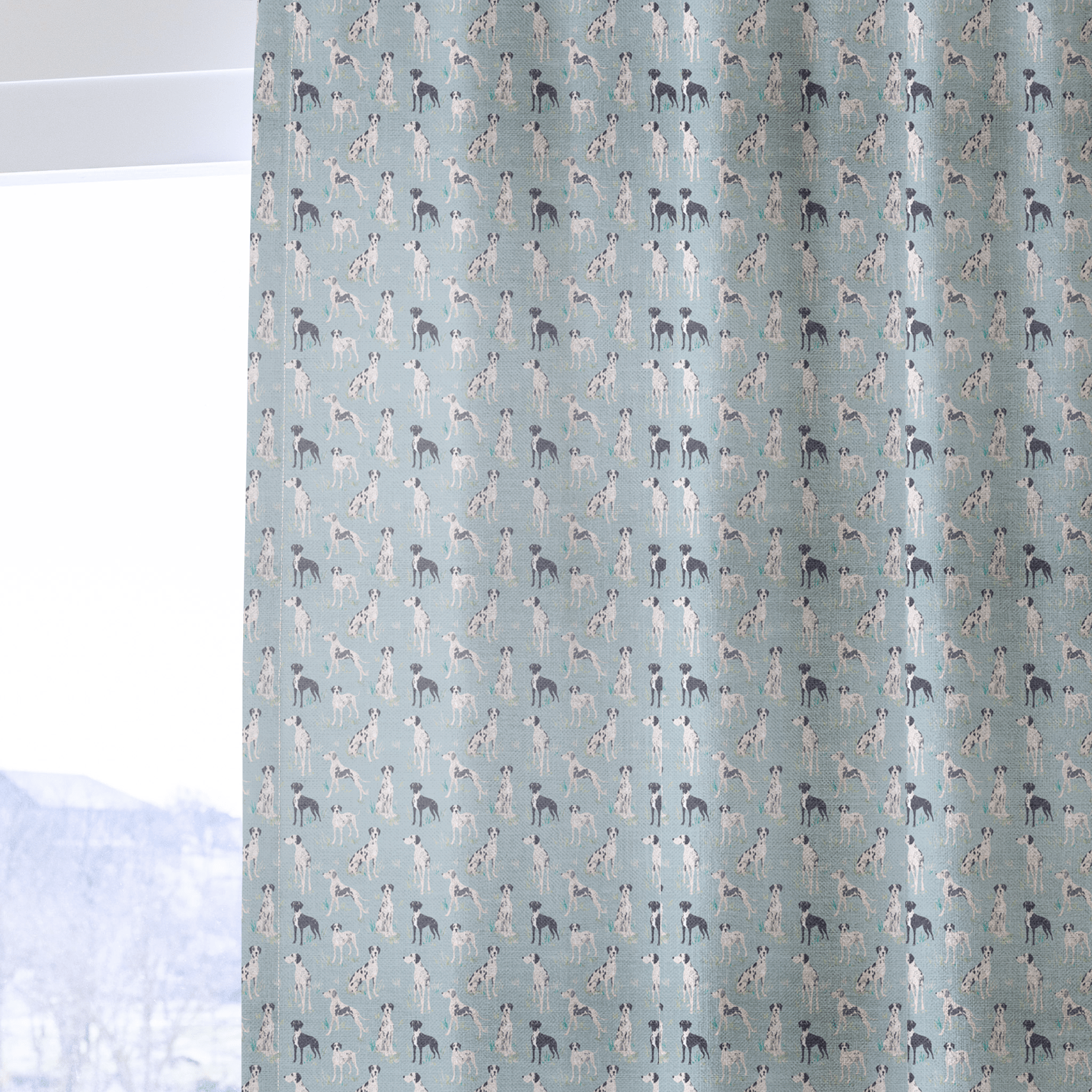 Great Danes - Curtain Panel - The Drapery
