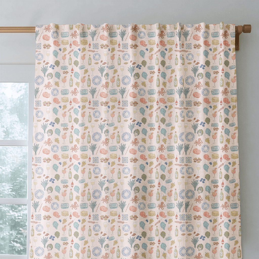 Greek Vibes - Curtain Panel - The Drapery