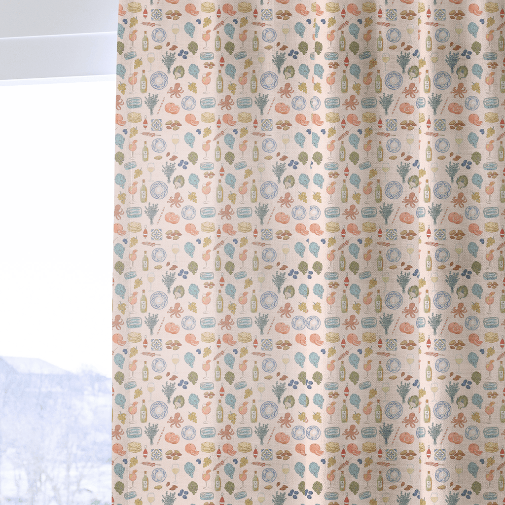 Greek Vibes - Curtain Panel - The Drapery
