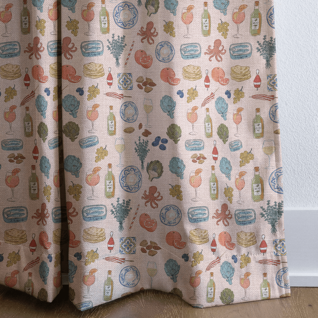 Greek Vibes - Curtain Panel - The Drapery