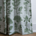 Green Court Florals - Curtain Panel - The Drapery