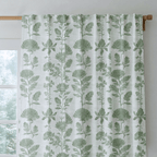 Green Court Florals - Curtain Panel - The Drapery