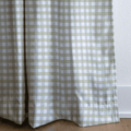 Green Crossed Threads - Curtain Panel - The Drapery