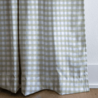 Green Crossed Threads - Curtain Panel - The Drapery