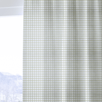 Green Crossed Threads - Curtain Panel - The Drapery