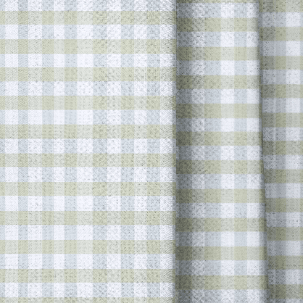 Green Crossed Threads - Curtain Panel - The Drapery