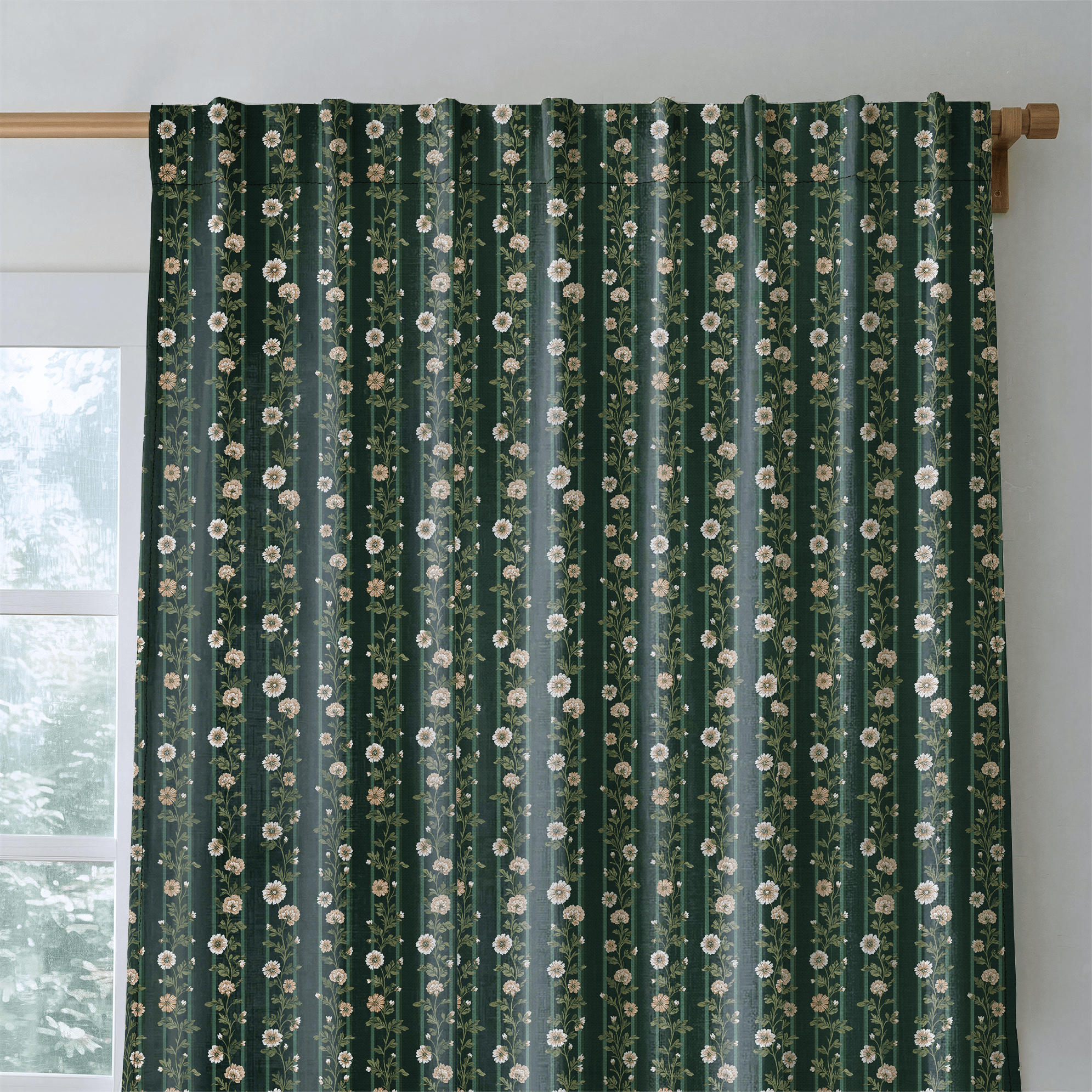 Green Gardens - Curtain Panel - The Drapery