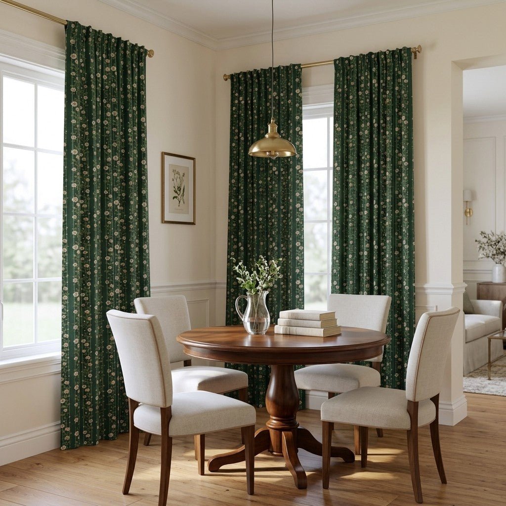 Green Gardens - Curtain Panel - The Drapery