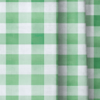 Green Gingham - Curtain Panel - The Drapery