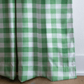 Green Gingham - Curtain Panel - The Drapery