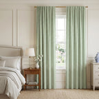 Green Gingham - Curtain Panel - The Drapery