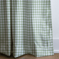Green Gingham - Curtain Panel - The Drapery