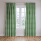 Green Stripe - Curtain Panel - The Drapery