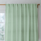 Green Stripe - Curtain Panel - The Drapery