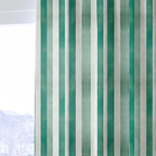 Green Watercolor Striped - Curtain Panel - The Drapery