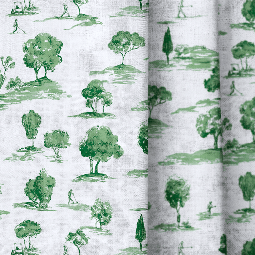 Greenside Toile - Curtain Panel - The Drapery