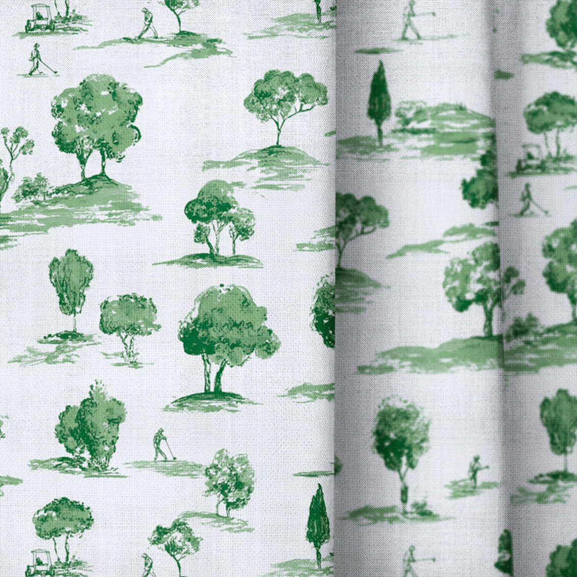 Greenside Toile - Curtain Panel - The Drapery