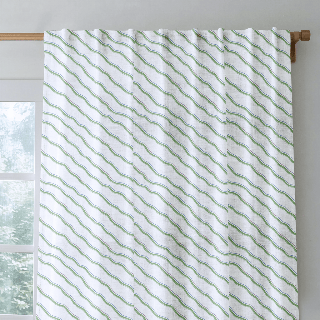 Greer Waves - Curtain Panel - The Drapery