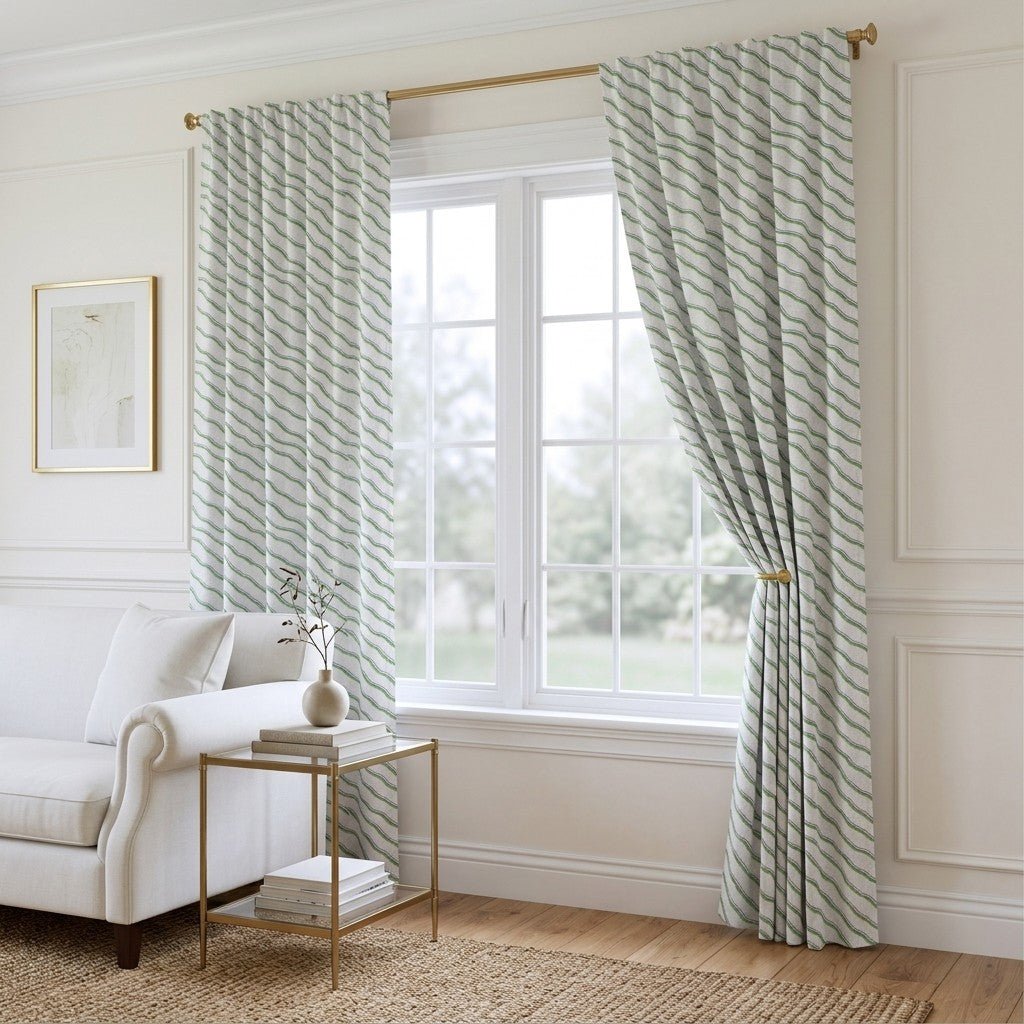 Greer Waves - Curtain Panel - The Drapery