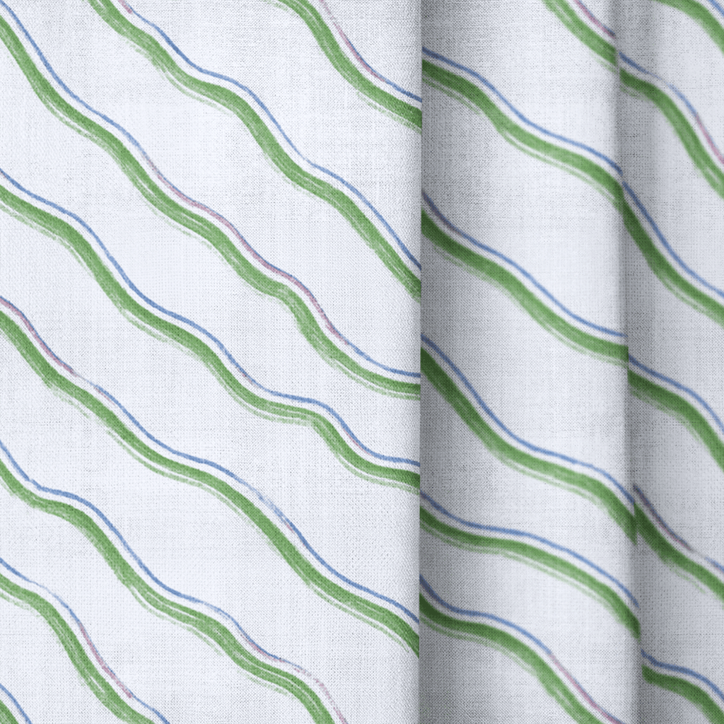 Greer Waves - Curtain Panel - The Drapery