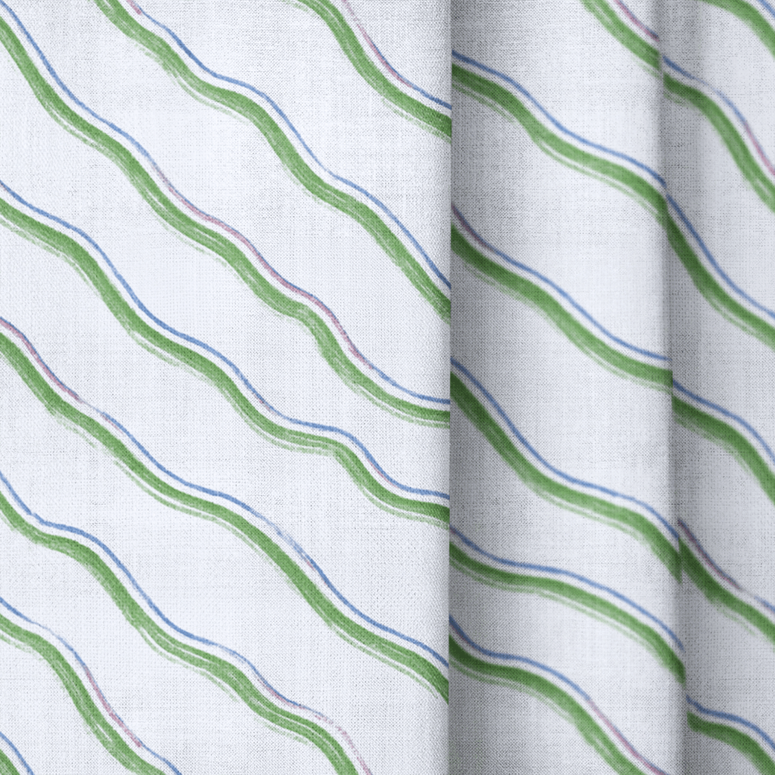 Greer Waves - Curtain Panel - The Drapery