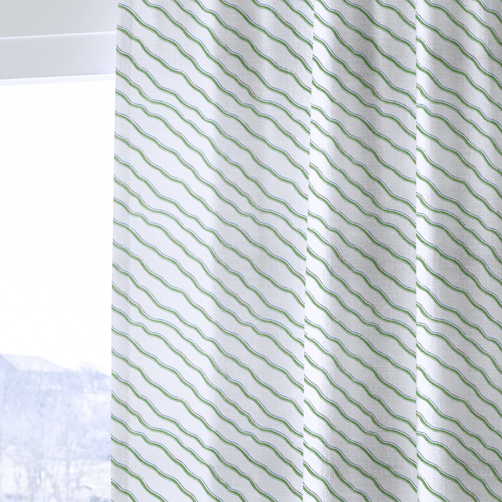 Greer Waves - Curtain Panel - The Drapery