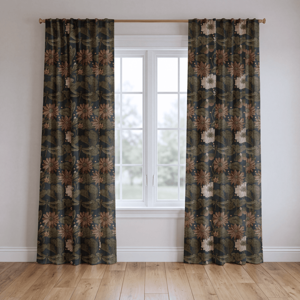 Happy Bugs - Curtain Panel - The Drapery