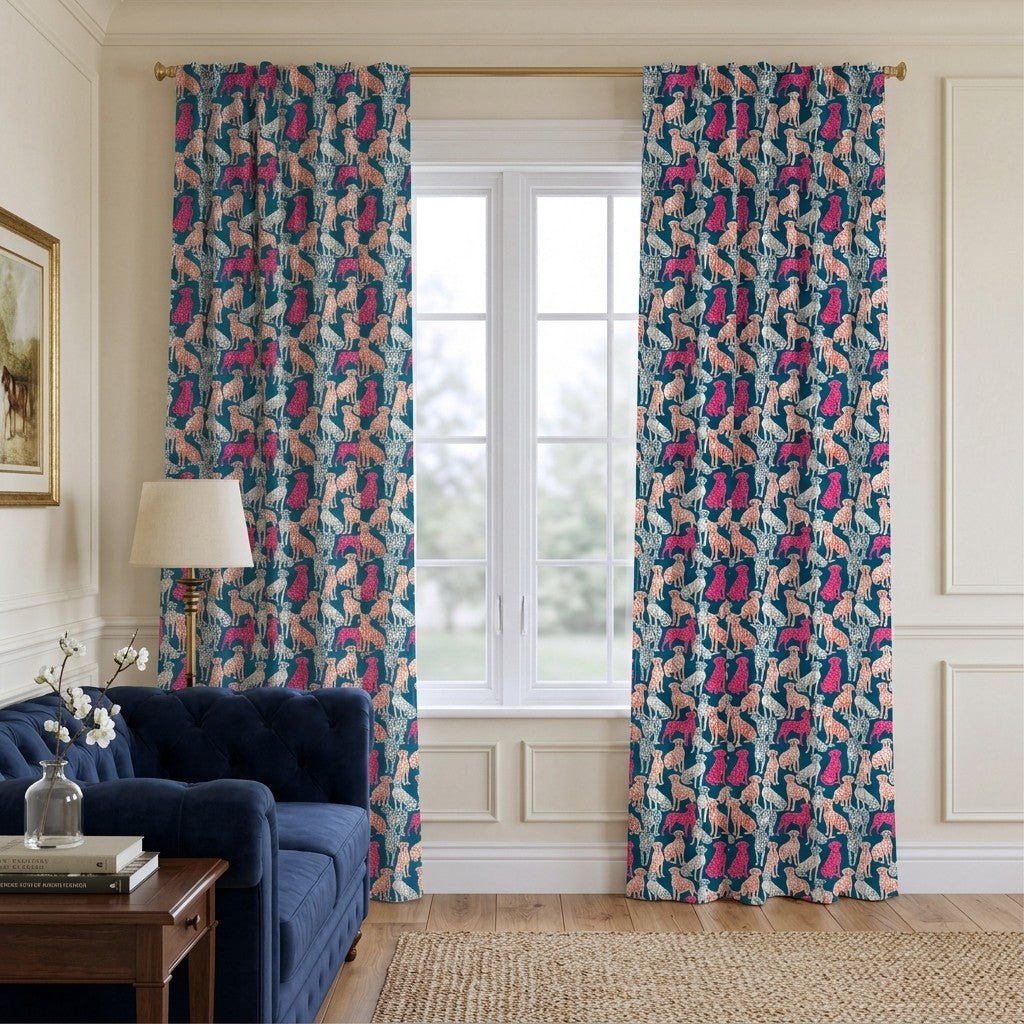 Happy Hounds - Curtain Panel - The Drapery