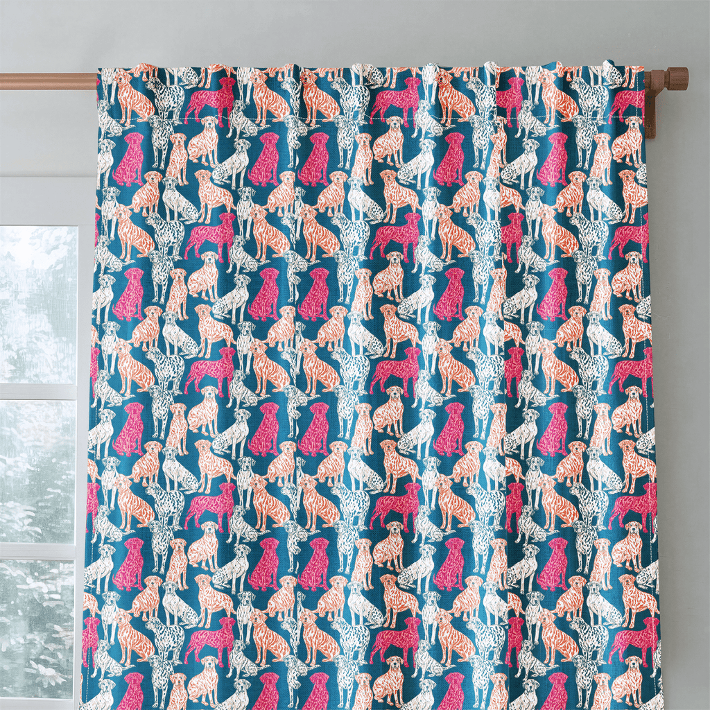 Happy Hounds - Curtain Panel - The Drapery