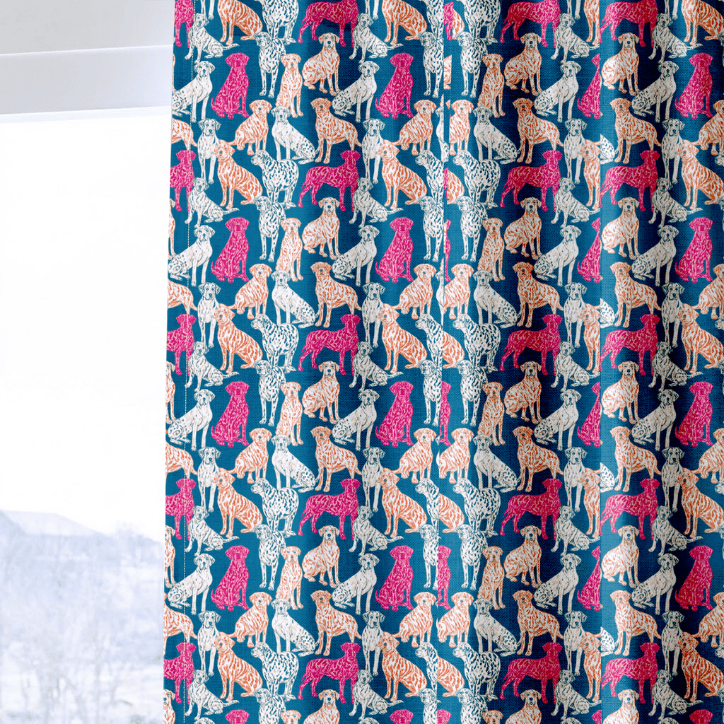 Happy Hounds - Curtain Panel - The Drapery