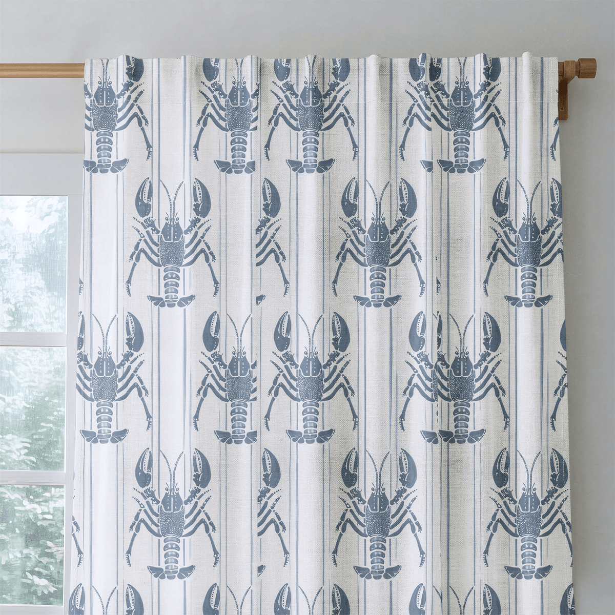 Harbor Lobsters - Curtain Panel - The Drapery