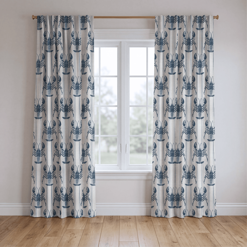 Harbor Lobsters - Curtain Panel - The Drapery