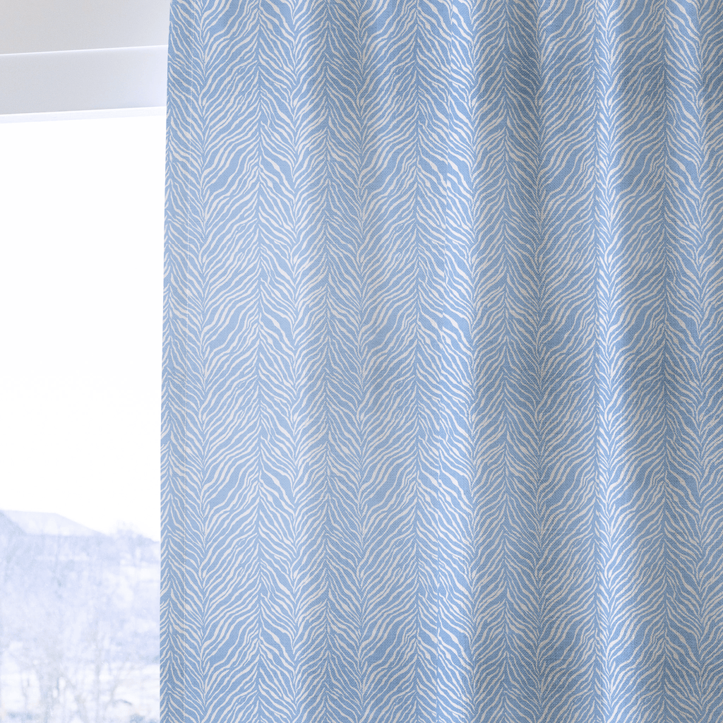 Harper Blue - Curtain Panel - The Drapery