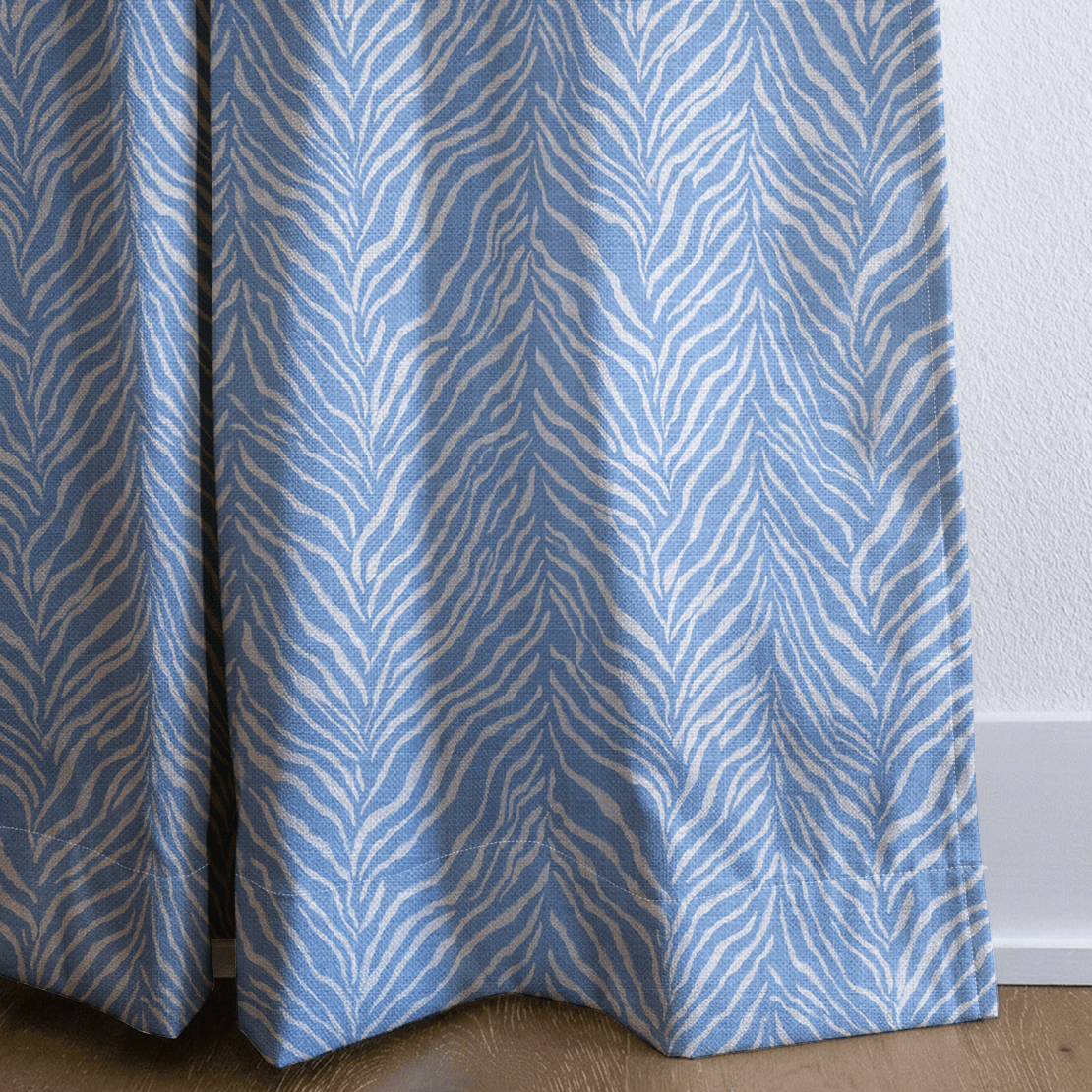 Harper Blue - Curtain Panel - The Drapery