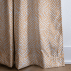 Harper Orange - Curtain Panel - The Drapery