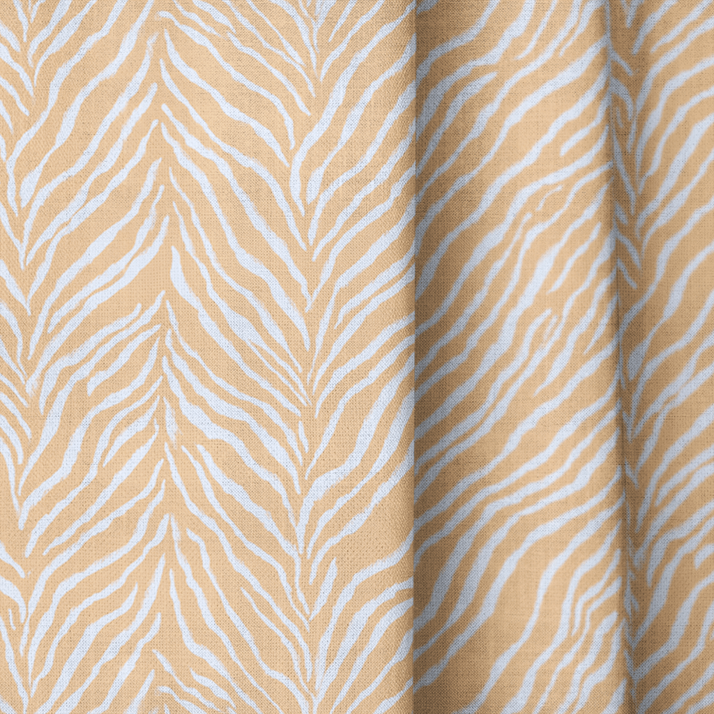 Harper Orange - Curtain Panel - The Drapery