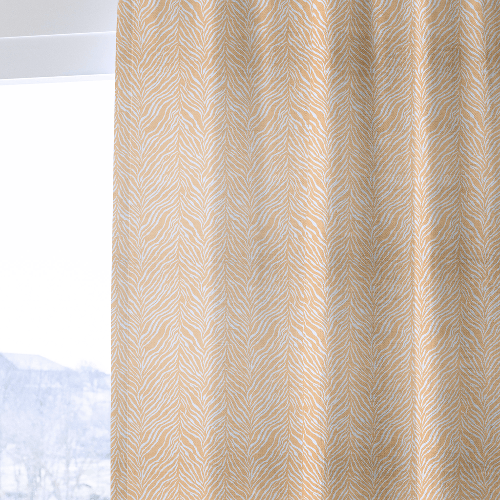 Harper Orange - Curtain Panel - The Drapery
