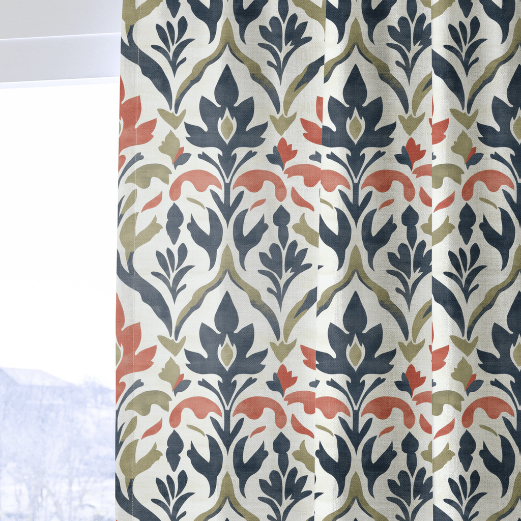 Harvest Flame - Curtain Panel - The Drapery