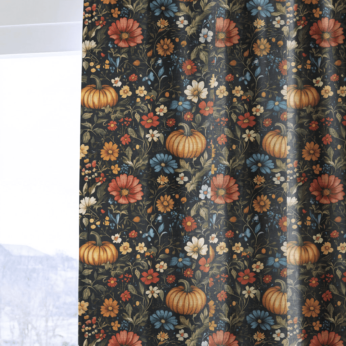 Harvest Moon - Curtain Panel - The Drapery