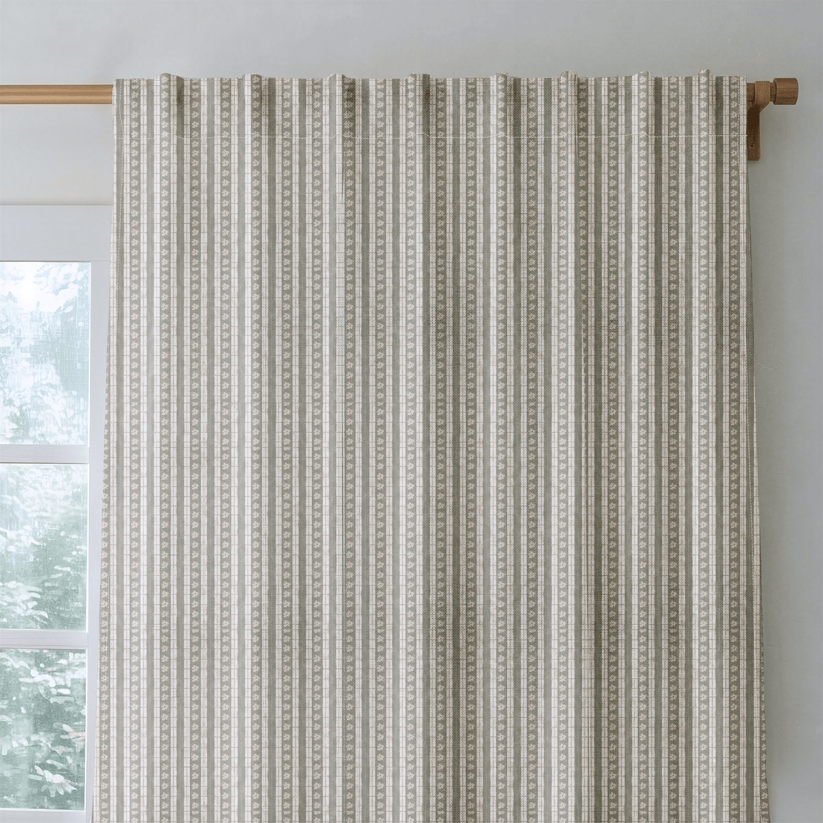 Hawthorne Sage - Curtain Panel - The Drapery