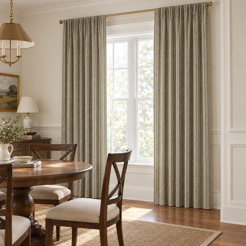 Hawthorne Sage - Curtain Panel - The Drapery