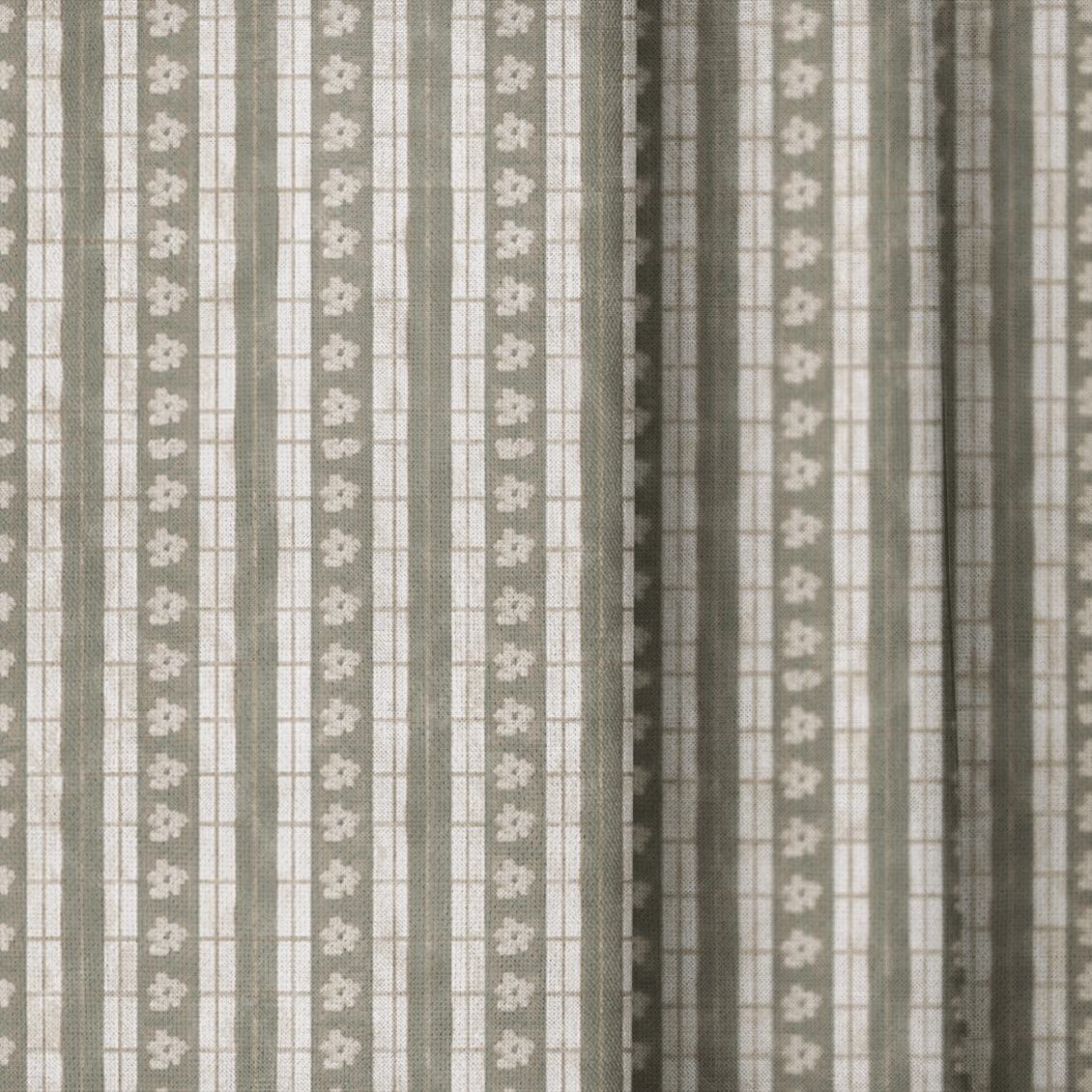 Hawthorne Sage - Curtain Panel - The Drapery