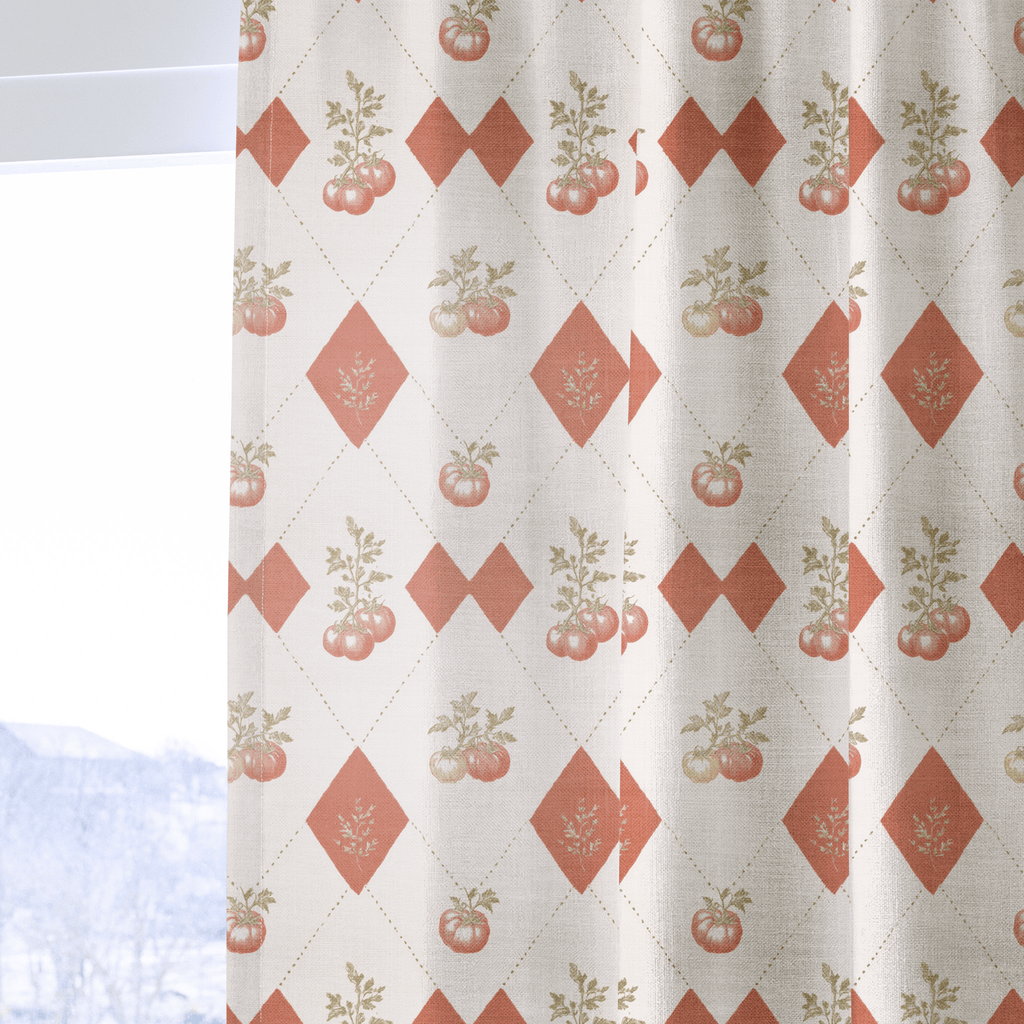 Heirloom Argyle - Curtain Panel - The Drapery