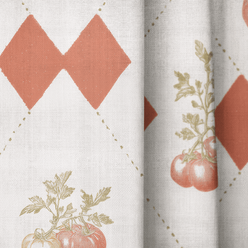 Heirloom Argyle - Curtain Panel - The Drapery