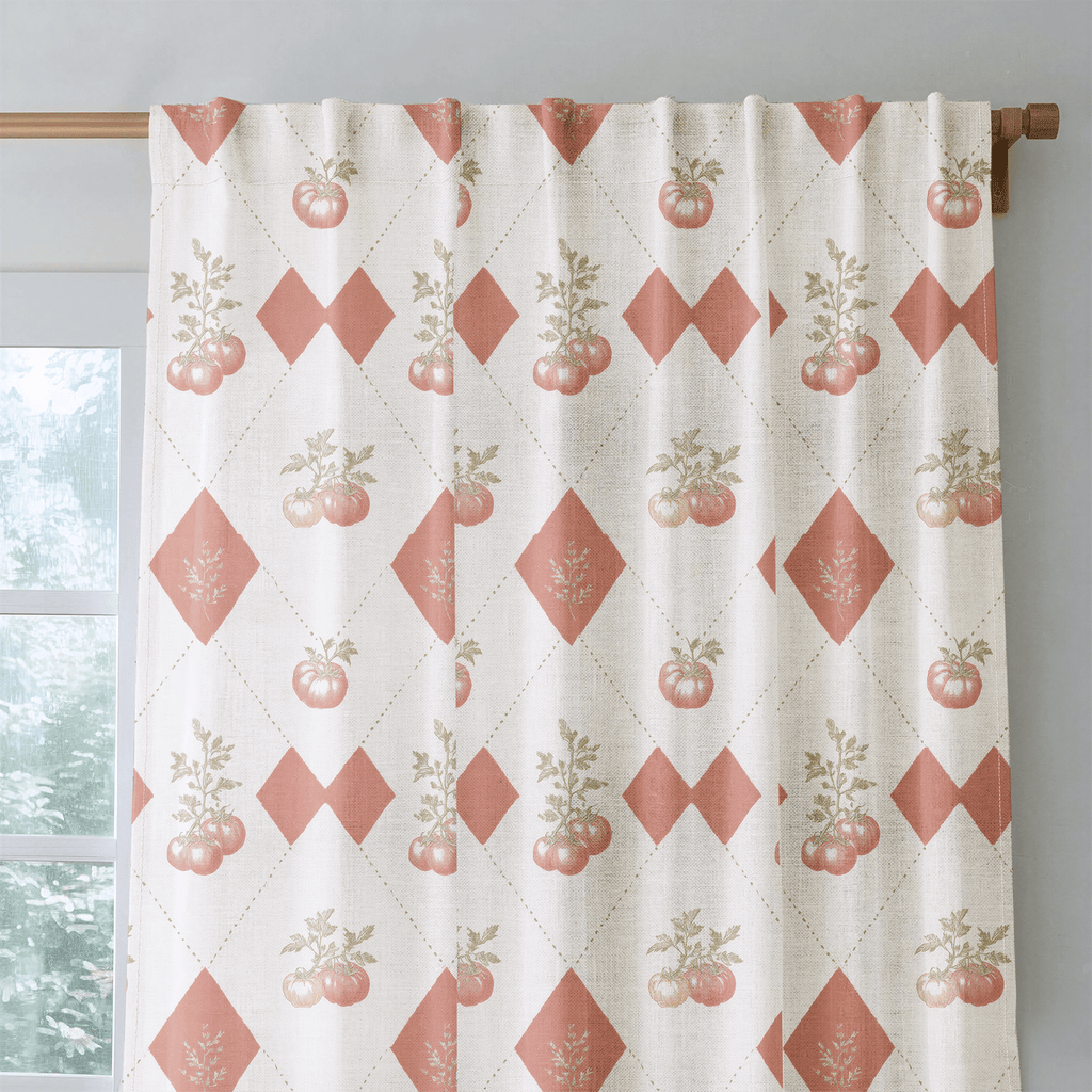 Heirloom Argyle - Curtain Panel - The Drapery