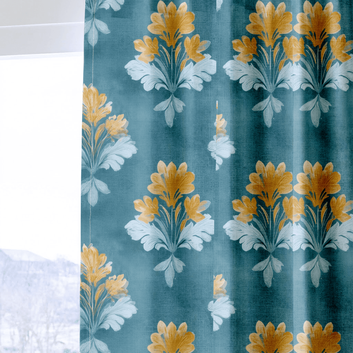 Heirloom Blossom - Curtain Panel - The Drapery