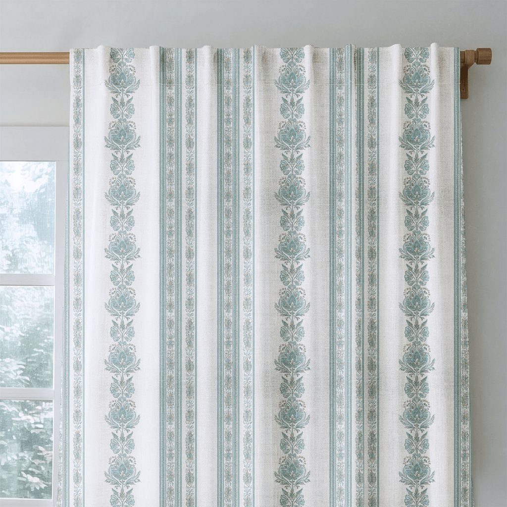 Heirloom Jade - Curtain Panel - The Drapery