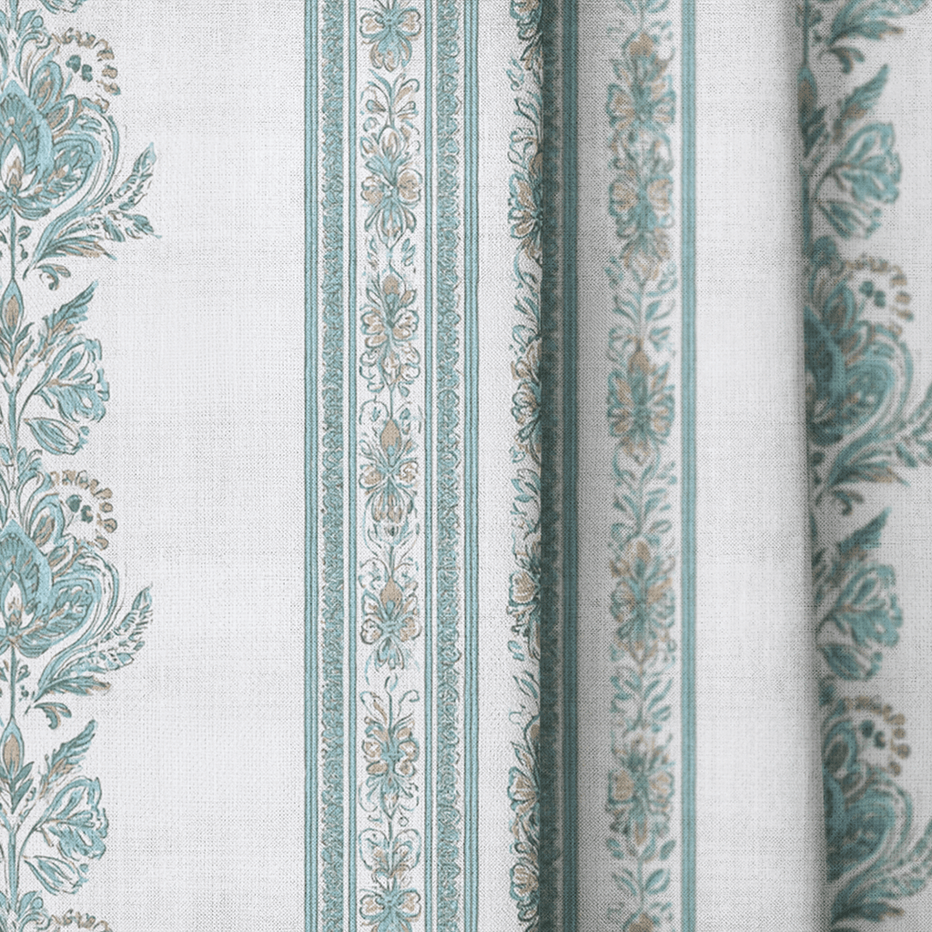 Heirloom Jade - Curtain Panel - The Drapery
